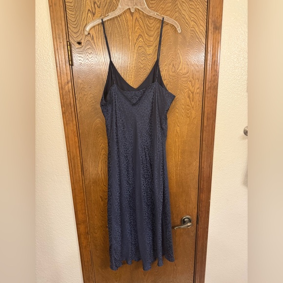 a new day Navy Textured Fabric Top with Subtle Sheen - Picture 2 of 3